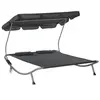 Image de Bain de soleil gris L. 10 cm en acier H. 134 cm non empilable non pliable