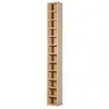 Image de Etagère colonne armoire de rangement CD 12 compartiments 21L x 20l x 175H cm capacité max. 204 CD coloris hêtre