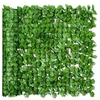 Image de Haie artificiel érable brise-vue décoration rouleau 3L x 1H m feuillage réaliste anti-UV vert