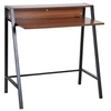 Image de Bureau secrétaire bureau informatique dim. 84L x 45l x 85H cm style néo-rétro étagère coloris noyer noir