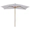 Image de Parasol droit rectangulaire de jardin grande taille dim. 3L x 2l x 2,5H m blanc