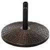 Image de Pied de parasol rond base de lestage Ø 53 x 35,5 cm résine imitation rotin poids net 25 Kg noir bronze
