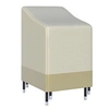 Image de Housse de protection chaises de jardin empilables bâche étanche 70L x 90l x 115H cm oxford haute densité 600D beige café