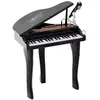 Image de Piano à queue électronique 37 touches multifonctions avec micro haut parleur noir