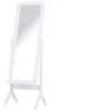Image de Miroir à pied inclinaison réglable dim. 47L x 46l x 148H cm MDF blanc