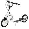 Image de Trottinette Patinette pour Enfants Plus de 5 Ans Grands Pneus Guidon Réglable 2 Freins Contrôlés par Poignée Béquille Latérale 120 x 58 x 85-95 cm