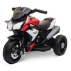Image de Moto électrique pour enfants 3 roues 6 V 3 Km/h effets lumineux et sonores rouge