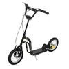 Image de Trottinette Patinette pour Enfants Plus de 5 Ans Grands Pneus Guidon Réglable 2 Freins Contrôlés par Poignée Béquille Latérale 120 x 58 x 85-95 cm