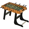 Image de Baby-foot table de Babyfoot pliable dim. 98L x 42l x 62H cm 2 balles fournies MDF imitation bois et noir