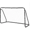 Image de But de football - cage de foot - but futsal dim. 203L x 81l x 120H cm - châssis métal époxy filet polyester - piquets inclus - noir