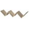 Image de Etagères murale flottante - design contemporain en V - kit fixation inclus - panneaux particules chêne clair