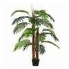 Image de Palmier artificiel hauteur 1,2 m arbre artificiel tronc branches lichen feuilles grand réalisme pot inclus