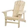 Image de Fauteuil de jardin Adirondack dim. 78L x 89P x 88H cm bois massif sapin naturel