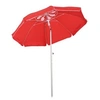 Image de Parasol inclinable octogonal Ø 190 cm tissu polyester haute densité anti-UV hauteur réglable mât alu sac de transport inclus rouge