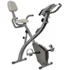 Image de Vélo d'appartement pliant 8 niveaux de résistance magnétique dossier selle réglable poignées ergonomiques écran LCD multifonction suspensions support