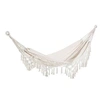 Image de Hamac de voyage portable style bohème chic toile de hamac dim. totales 2,88L x 1,5l m coton polyester beige