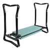 Image de Tabouret de jardin pliable agenouilloir de jardin siège jardinage avec coussin acier EVA noir vert