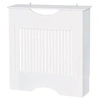 Image de Cache-radiateur design panneau 78 x 19 x 82 cm MDF blanc