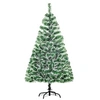 Image de Sapin de Noël artificiel aspect enneigé Ø 75 x 150H cm 416 branches épines imitation Nordmann grand réalisme