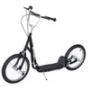 Image de Trottinette patinette freestyle grandes roues pneumatiques Ø 41 cm hauteur guidon réglable béquille pegs inclus acier noir