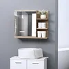 Image de kleankin Armoire Miroir de Salle de Bain Aspect Chêne Clair en occasion ou reconditionné