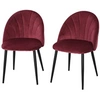Image de Lot de 2 chaise en metal non empilable non pliable interieur H. 79 cm noir