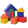 Image de 11 blocs de construction en mousse XXL - modules de motricité - jouets éducatifs - certifiés normes EN71-1-2-3 - mousse EPE revêtement PU multicolore