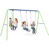 Image de Outsunny Balançoire Portique Extérieur Enfant 3 en 1 Charge 180 kg Vert en occasion ou reconditionné
