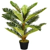 Image de Palmier artificiel H.0,85 m arbre artificiel tronc branches lichen feuilles grand réalisme pot inclus