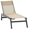 Image de Bain de soleil vert L. 164 cm H. 30.5 cm en aluminium non empilable non pliable