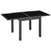 Image de Table a manger extensible sans tiroir 4 personnes en metal 160 x 80 cm