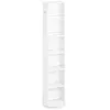 Image de Meuble colonne de salle de bain pivotant avec miroir - 6 étagères - 36L x 36l x 171H cm - blanc