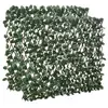 Image de Lot de 2 haies artificielles feuilles de lierre - treillis extensible - brise-vue canisse végétale feuillage réaliste osier polyester