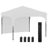 Image de Tonnelle barnum de jardin pliant - dim. 3L x 3l x 2,65H m - acier Oxford blanc