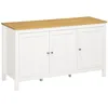 Image de HOMCOM Buffet Meuble de Rangement 3 Portes 120 x 40 x 70 cm Blanc en occasion ou reconditionné