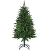 Image de Sapin de Noël artificiel avec 310 branches, support en acier, arbre de Noël artificiel avec socle pliable en acier, hauteur 120 cm, vert