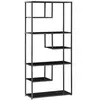 Image de Bibliothèque étagère de rangement à 7 niveaux style industriel acier bois noir