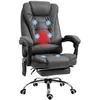 Image de Vinsetto Fauteuil de Bureau massant et Chauffant, Chaise de Bureau Ergonomique Hauteur réglable, Dossier inclinable, Repose-Pieds, télécommande Filaire, pivotant 360°, Tissu en Microfibre, Gris foncé en occasion ou reconditionné