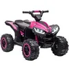 Image de Quad buggy électrique enfant 12 V 3 Km/h max. effets lumineux et sonores rose noir