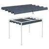 Image de Toile de rechange pour pergola rétractable 3 x 2,15 m polyester haute densité 180 g/m² anti-UV30+ gris