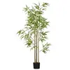 Image de Bambou artificiel 1,80H m - plante artificielle - 830 feuilles réalistes, vrais troncs - pot inclus