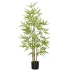 Image de Bambou artificiel 1,20H m - plante artificielle - 498 feuilles réalistes, vrais troncs - pot inclus