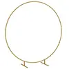 Image de Arche décorative - arche de mariage - arche de ballon - dim. 222L x 60l x 224H cm - acier doré