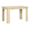 Image de Table à manger grand plateau 4-6 personnes - dim. 120L x 69l x 75H cm - panneaux aspect chêne clair