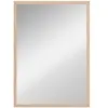 Image de Miroir mural rectangulaire dim. 50L x 70H cm cadre MDF aspect bois clair