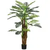 Image de Palmier artificiel H.1,6 m arbre artificiel tronc branches lichen feuilles grand réalisme pot inclus