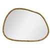 Image de Miroir mural décoratif forme organique dim. 70L x 50H cm cadre bois de pin verni