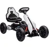 Image de Kart électrique pour enfant 3+ Go kart 12V - 2 vitesses max. 5 Km/h - autonomie max. 50 min. - ceinture - blanc