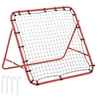 Image de Filet de rebond pliable inclinaison réglable - piquets d'ancrage inclus - filet PE noir métal époxy rouge