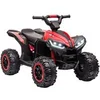 Image de Quad buggy électrique enfant 12 V 3 Km/h max. effets lumineux et sonores rouge noir
